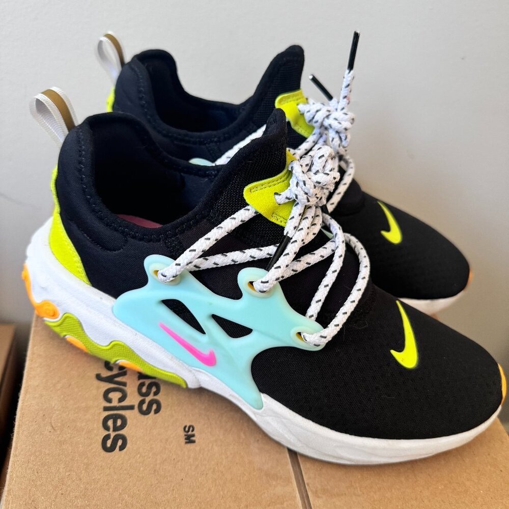 Women's Nike React Presto Beach Day - Black Teal Tint Cyber - Size 8.5